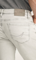 34 Heritage Cool Tapered Leg Jeans In Ice Grey Organic Ultra