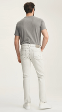 34 Heritage Cool Tapered Leg Jeans In Ice Grey Organic Ultra