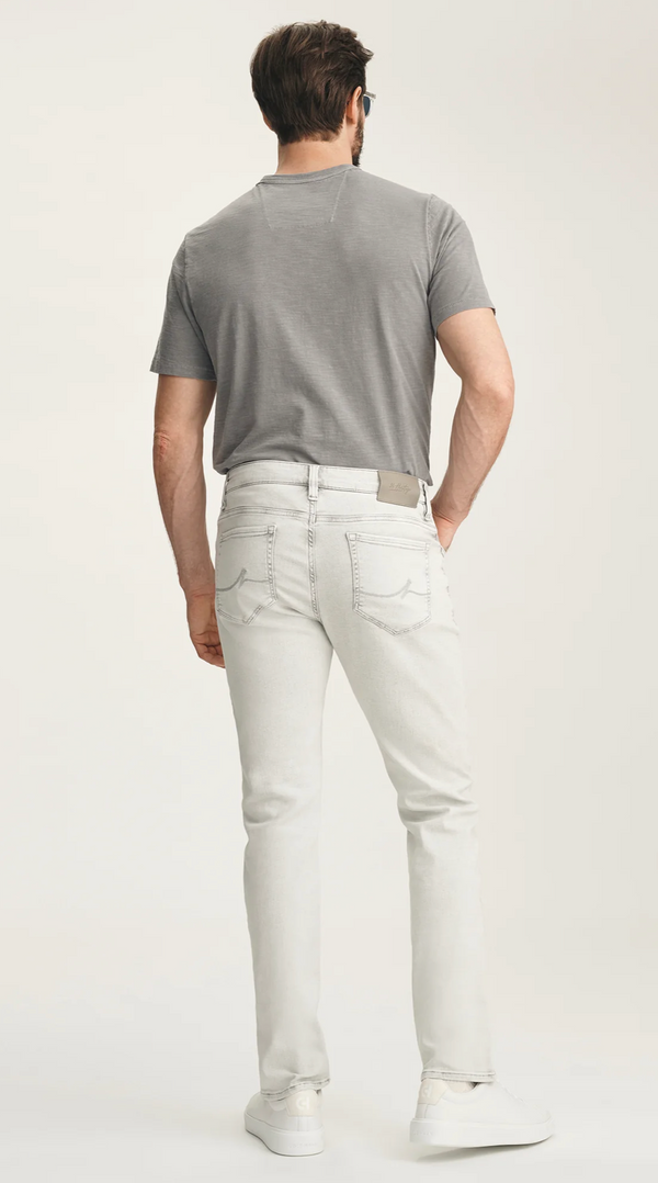 34 Heritage Cool Tapered Leg Jeans In Ice Grey Organic Ultra