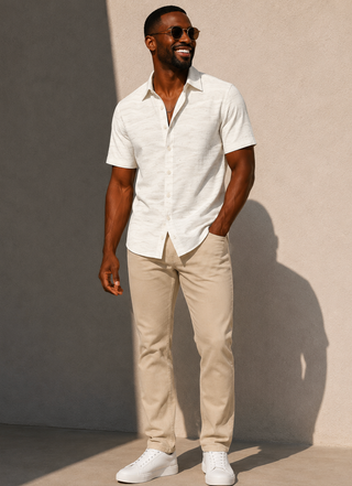 Sugar Short Sleeve Shirt LENGLET | Sand