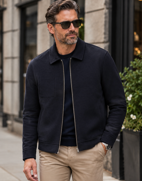 Bugatti Bomber Coat | Navy