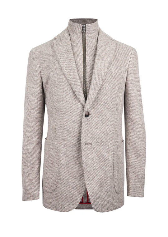 7 Downie St. Knit Hybrid Blazer | Tan