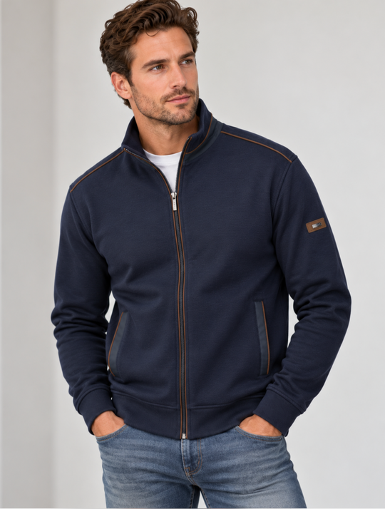 Bugatti Sweater Jacket | Navy