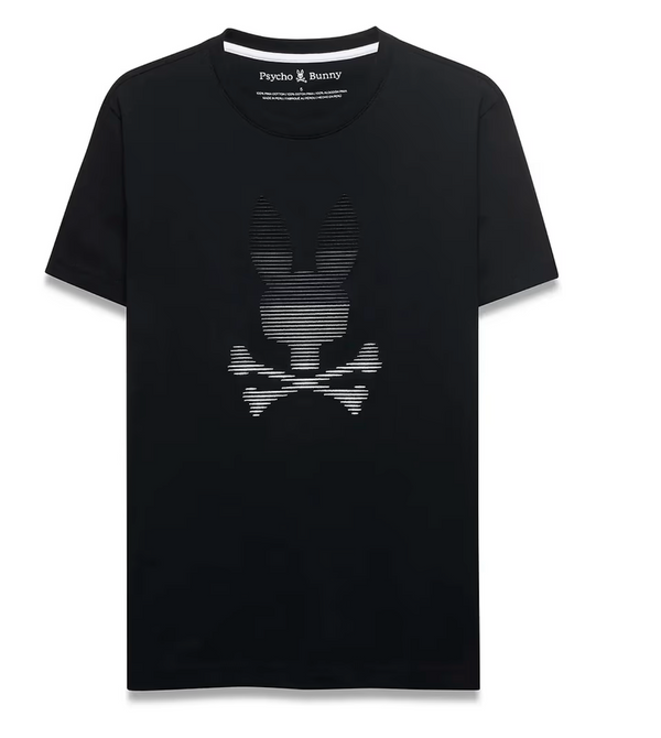Psycho Bunny Men's Slade Bunny Graphic Tee | Black
