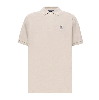 Psycho Bunny Men's Classic Pique Polo Shirt | Safari Melange