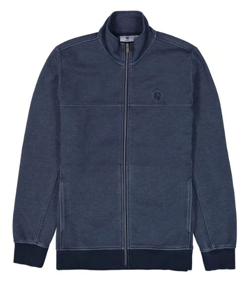 Garcia Light Sweater/Jacket in Dark Moon - Caswell's Fine Menswear