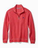 Tommy Bahama Tobago Bay Half-Zip Sweatshirt | Siren Scarlet - Caswell's Fine Menswear