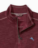 Tommy Bahama Tobago Bay Half-Zip Sweatshirt | Aged Claret - Caswell's Fine Menswear