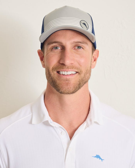 Tommy Bahama Stripe Trucker Cap