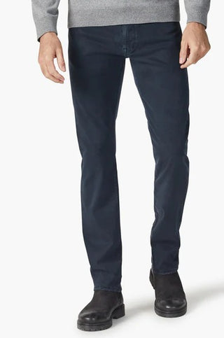 34 Heritage Cool Tapered Leg Pants in Navy Brushed Twill - Caswell's Fine Menswear