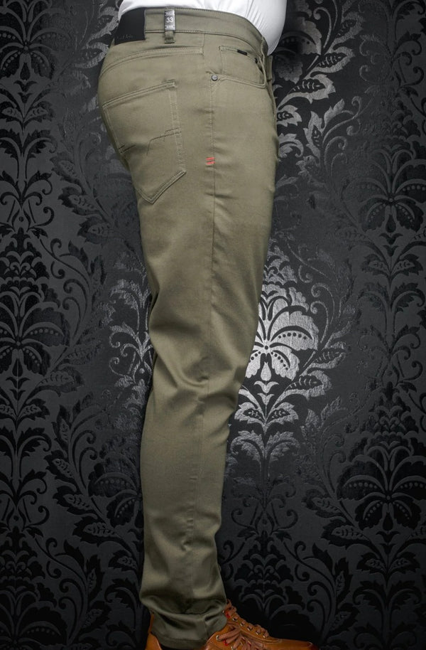 Au Noir Jeans Johnny-SKC, Olive - Caswell's Fine Menswear