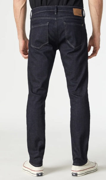 Mavi Jake Slim Leg Jeans Regular Rise | Rinse Pro Darktech - Caswell's Fine Menswear