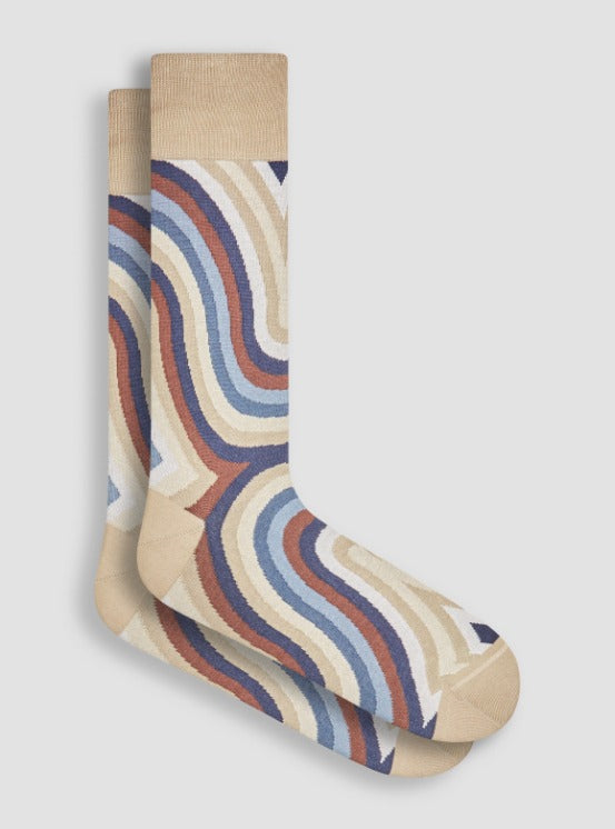 Bugatchi Socks Made in Italy, Mocha - Caswell's Fine Menswear