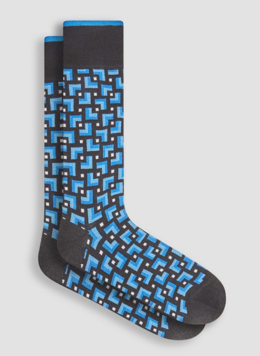 Bugatchi Socks Made in Italy, Black - Caswell's Fine Menswear