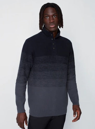 Projek Raw Sweater with Snap and Zip Closure, Black - Caswell's Fine Menswear