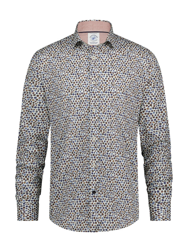 A Fish Named Fred Shirt Rounds | Off White - Caswell's Fine Menswear