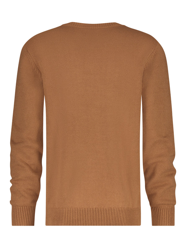 A Fish Named Fred Cable Pullover | Rust - Caswell's Fine Menswear