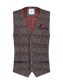 A Fish Named Fred Waistcoat/Vest Check | Multi - Caswell's Fine Menswear