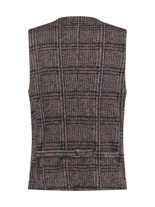 A Fish Named Fred Waistcoat/Vest Check | Multi - Caswell's Fine Menswear