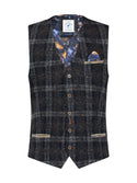 A Fish Named Fred Waistcoat/Vest | Navy - Caswell's Fine Menswear