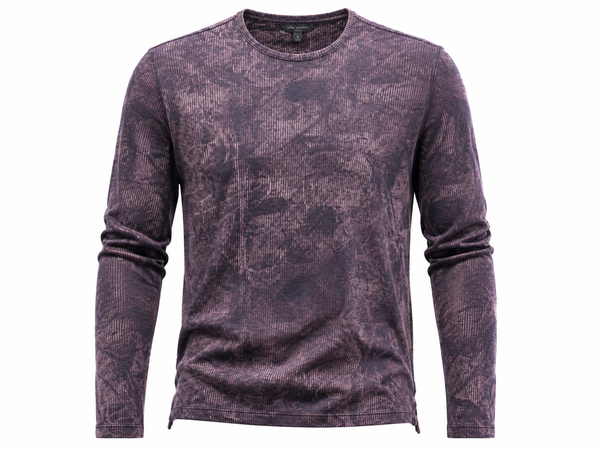 John Varvatos Parson Printed Textured Crew | Spruce