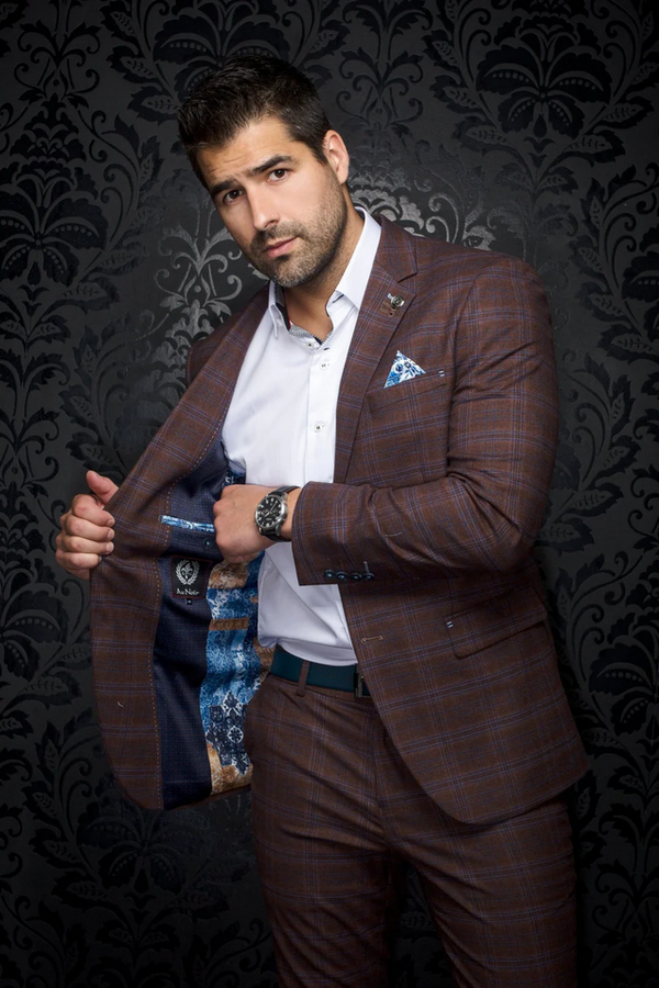 Au Noir Blazer/Suit Separate | FARRELL, Rust - Caswell's Fine Menswear