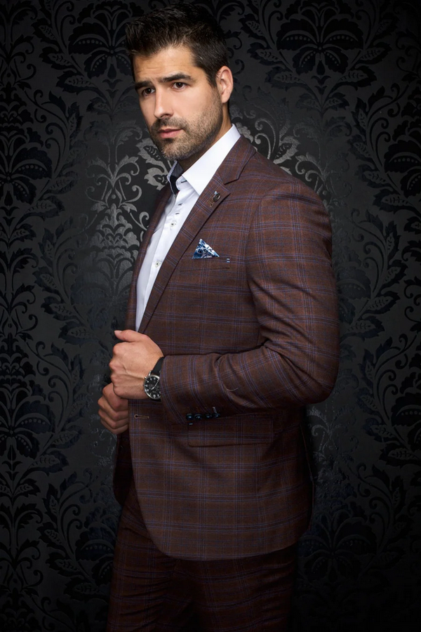 Au Noir Blazer/Suit Separate | FARRELL, Rust - Caswell's Fine Menswear