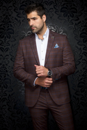 Au Noir Blazer/Suit Separate | FARRELL, Rust - Caswell's Fine Menswear