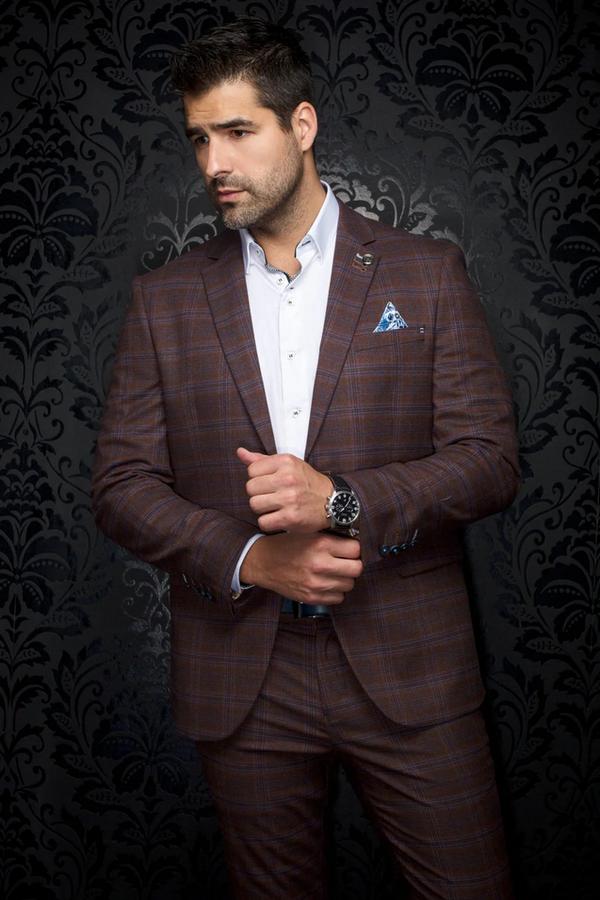 Au Noir Blazer/Suit Separate | FARRELL, Rust - Caswell's Fine Menswear