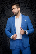 Au Noir Blazer | PICCOLI, Indigo - Caswell's Fine Menswear