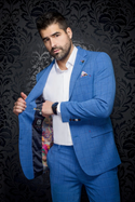 Au Noir Blazer | PICCOLI, Indigo - Caswell's Fine Menswear