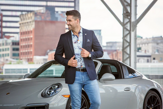 Au Noir Blazer | FILONI, Midnight - Caswell's Fine Menswear