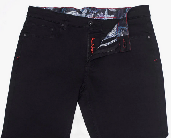 Au Noir Jeans 360° Stretch | JOHNNY-SRD, Black - Caswell's Fine Menswear