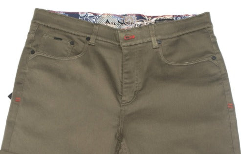 Au Noir Jeans Johnny-SKC, Olive - Caswell's Fine Menswear