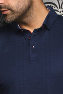 Au Noir Polo | CHESLEA, Navy - Caswell's Fine Menswear