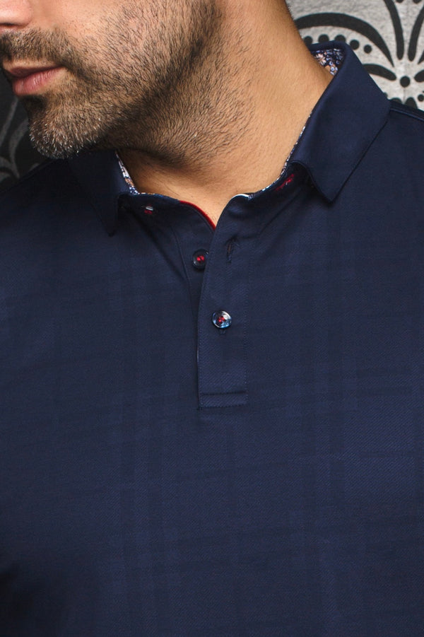 Au Noir Polo | CHESLEA, Navy - Caswell's Fine Menswear