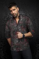 Au Noir 360° Stretch Shirt | TURNER, Black - Caswell's Fine Menswear