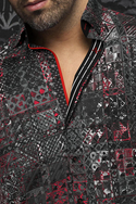 Au Noir 360° Stretch Shirt | TURNER, Black - Caswell's Fine Menswear