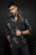Au Noir Shirt | CARLSON, Black - Caswell's Fine Menswear