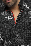 Au Noir Shirt | CARLSON, Black - Caswell's Fine Menswear