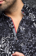 Short Sleeve | FUTUNA, Black White - Caswell's Fine Menswear