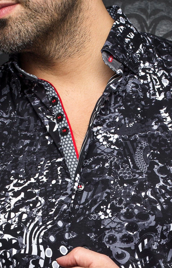 Short Sleeve | FUTUNA, Black White - Caswell's Fine Menswear