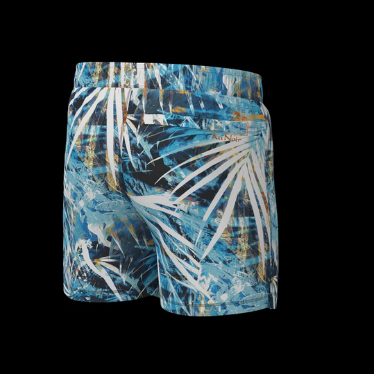 Au Noir Swimsuit | MEYER, Navy Turquoise - Caswell's Fine Menswear
