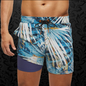 Au Noir Swimsuit | MEYER, Navy Turquoise - Caswell's Fine Menswear