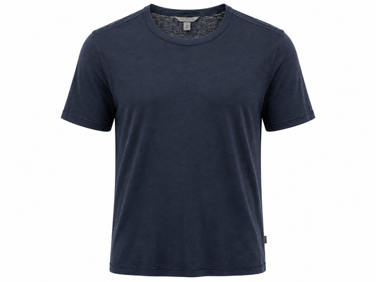 John Varvatos Bale Short Sleeve Burnout Crew | Night Shadow