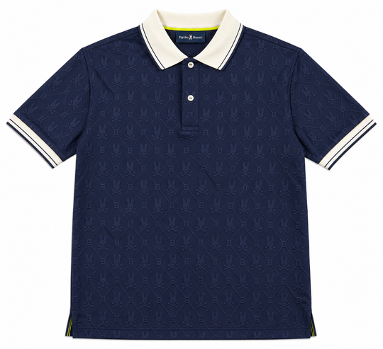 Psycho Bunny Men's Garry r Polo | Baritone Blue