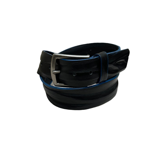 🇨🇦 Bench Craft Leather Belt | Black/Navy