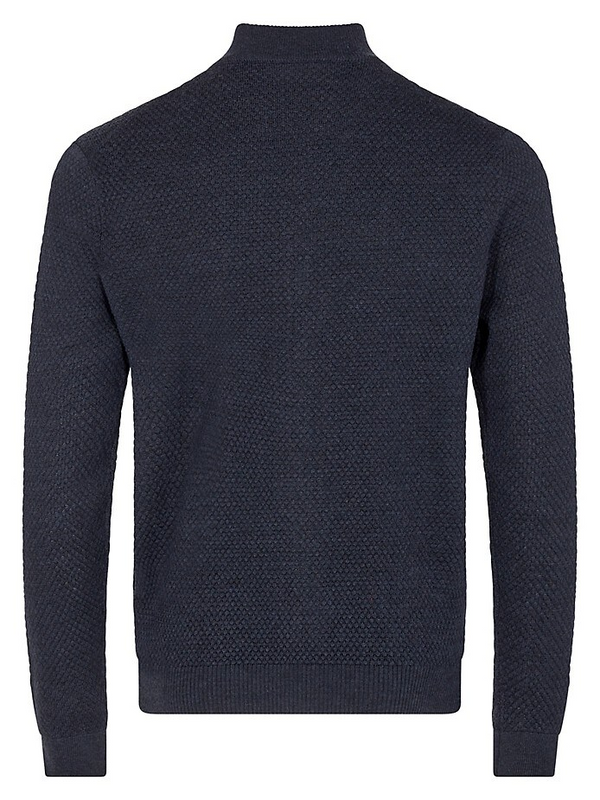 Bruun & Stengade Full Zip Sweater, Thunder - Caswell's Fine Menswear