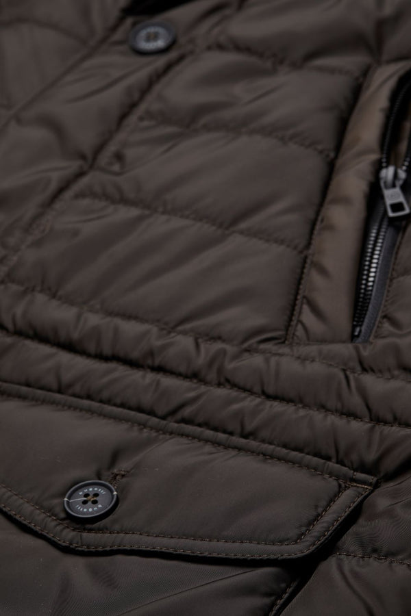 Bugatti Quilted Jacket, Brown - Caswell's Fine Menswear