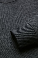 Bugatti Crew Neck Sweater, Charcoal - Caswell's Fine Menswear